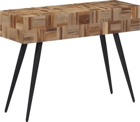 vidaXL tömör újrahasznosított tíkfa tálalóasztal 110 x 34 x 80 cm