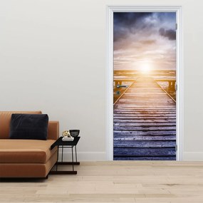 Fotótapéta ajtóra - Napsütéses móló (95x205cm)