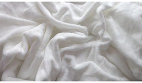KARÁCSONYFÁK piros flanel ágynemű + SOFT fehér mikroplüss lepedő 90x200 cm
