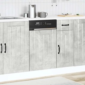 mosogatógép panel Lucca beton szürke színű fából készült műfa