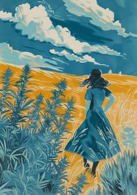 Poszter 70x100cm Utazás a mezőkön át