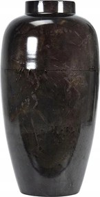 Padlóváza Nagy 40cm Magas Fém Loft Ezüst Fényes Nappali