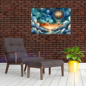 Kép - Repülés az éjjeli ég alatt (90x60 cm)