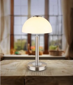 Globo 21953N - ULDIN érintésvezérelt, dimmelhető LED asztali lámpa LED/7W/230V 3000K matt króm