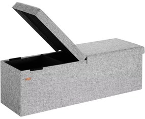 Deuba Tárolópad felnyitható fedéllel 115x38x38 cm - szürke