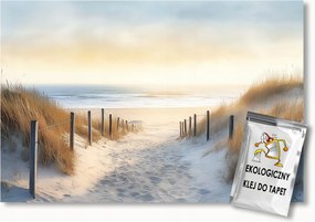 Fotótapéta Flizelina Tájkép Tengerpart Dűnék Ösvény Tenger Hullámok 400x280 ragasztó