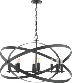 Dar Lighting vintage függeszték nitya matt fekete darnit0822