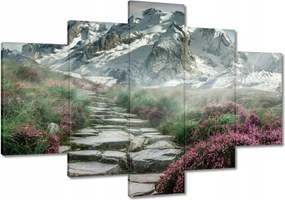 Festmények 120x80 Hegyi kilátás Tájkép Köd