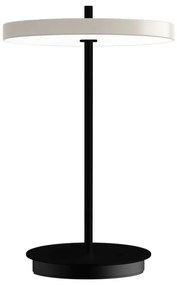 Fekete-fehér fém LED asztali lámpa fém búrával (magasság 31 cm) Asteria Move – UMAGE