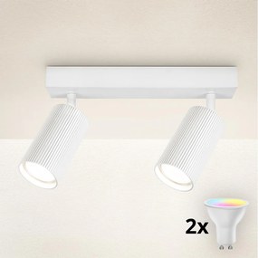 Brilagi - LED RGBW fényerőszabályozható spotlámpa SELE MODERN 2xGU10/6,5W/230V Wi-Fi fehér