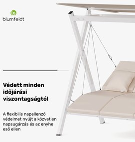 Blumfeldt FlexiSwing hollywoodi hinta 4 üléses Állítható háttámla + napellenző, időjárásálló