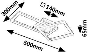 Rabalux 71381 - ELLINOR LED mennyezeti lámpa LED/24W/230V 3000K