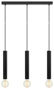 Markslöjd 108262 - Csillár zsinóron SENCILLO 3xE27/40W/230V fekete