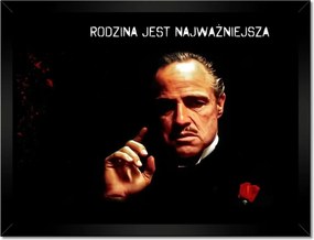 Poszterek keretben 40x30 Keresztapa Idézet Semmi sem helyettesítheti a családot