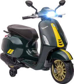 AIYAPLAY Gyerek Elektromos Vespa Roller 6V Elektromos Motorkerékpár 3-6 Éves Gyermekeknek 107L x 47W x 73H cm MP3 Zene USB Port FM Rádió Fény 2 Meghaj