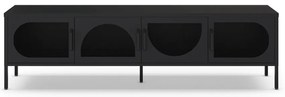 Fekete TV-állvány 180x50 cm Tayra – Marckeric