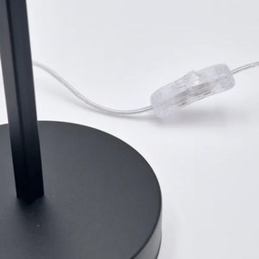 Asztali lámpa ASTRID 1xE27/60W/230V matt fekete