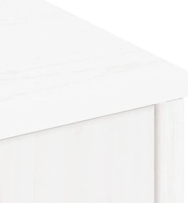oldalsó szekrény ODDA fehér 40x24x79 cm tömörfa fenyőfa