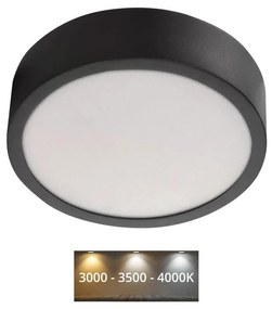 EMOS LED Mennyezeti lámpa LED/12,5W/230V 3000/3500/4000K á. 17 cm fekete EMS958