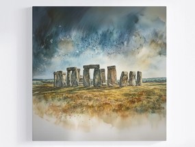 Vászonkép Canvas Stonehenge Kör Kövek Megalit Druida Kilátás 40x40