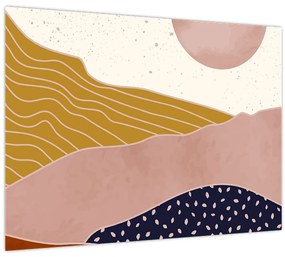 Üveg kép - Spacefrog design hegy N⁰3 (70x50 cm)