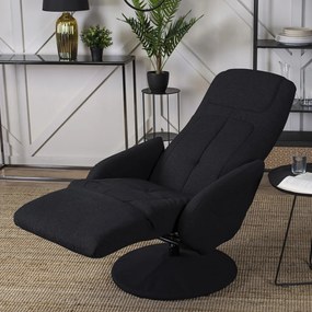 Modern Fotel Fekete Szövet Kárpittal. TONY