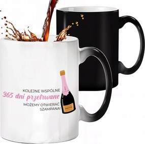 Mágikus Bögre Fekete Matt További 365 Nap Együtt Túlélve az évfordulóra