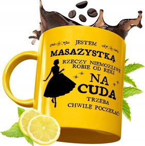 Prémium Arany Bögre Masszőrnőnek Ajándék Nyomtatott Fotóval