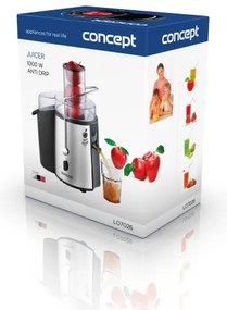 Concept LO7026 - Centrifugális facsaró 1000W/230V fekete/rozsdamentes