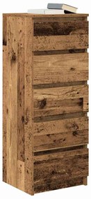 antik fa szerelt fa tálalószekrény fiókos 37,5x35x99 cm