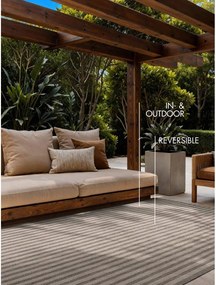 Szürke-krémszínű kültéri-beltéri szőnyeg 160x230 cm Haringey Linley – Ted Baker