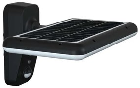 LED napelemes fali lámpa szenzorral LED/15W/3,2V 4000K/6000K IP65 fekete