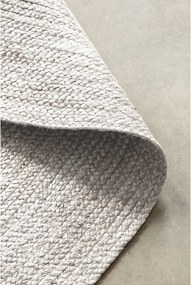 Fehér kétoldalas-kézi szövésű juta kerek szőnyeg ø 140 cm Braided – Hanse Home