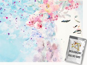 Fotótapéta Flizelina Portré Arc Nő Lány Virágok 300x210 ragasztó