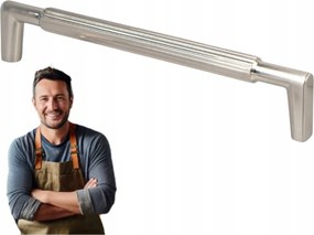 Bútorfogantyú Randi 160 mm Acél, Inox, Csiszolt acél