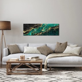 Kép - Kerozin-arany márványozás (órával) (90x30 cm)