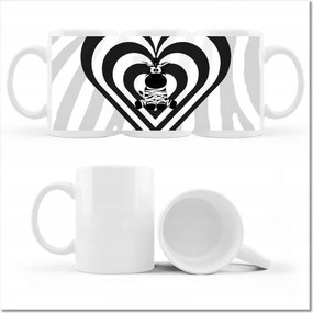 Zebra csíkos fényképes bögre