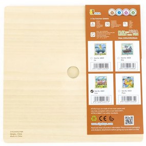 Fa képes kirakó puzzle Viga 9 db Vonat