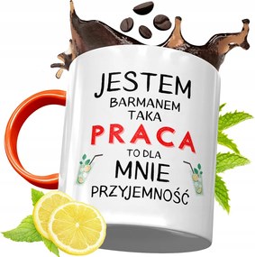 Narancssárga Bögre Csaposnak Ajándék fényképes nyomattal