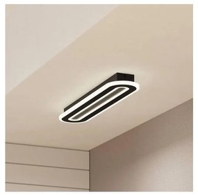 Eglo 901243 - LED Dimmelhető mennyezeti lámpa MACCHIONI LED/20W/230V fekete + + távirányító