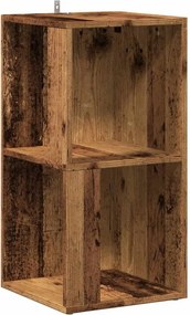 vidaXL sarokszekrény antik fa 33x33x67 cm szerelt fa