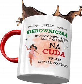 Piros Bögre A Vezetőnek Várni kell Nyomtatott Fotóval