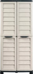 Bama Riponi magas tárolószekrény, szürke/fekete színben