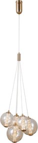 Italux glamour modern függeszték butero arany itxpnd-34359-5hbramb