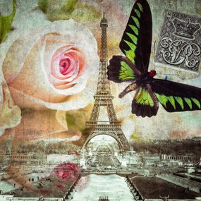 Poszter 20x20cm Eiffel-torony 2, Assaf Frank