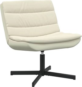 vidaXL Forgószék Krém 63 x 75 x 76 cm PU