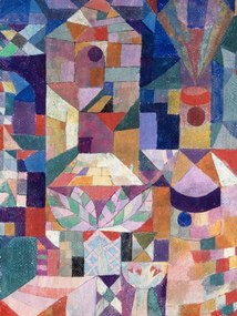 Festmény reprodukció Distressed Castle Garden - Paul Klee, (30 x 40 cm)