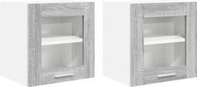 vidaXL Függő szekrény 2 pcs Szürke Sonoma 40 x 31 x 40 cm Faanyag