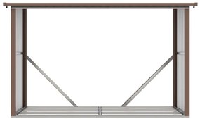 G21 WOH 335 tüzifa tároló - 242 x 89 cm, barna