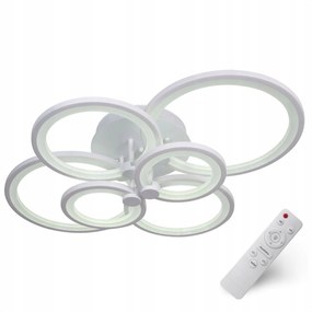 Mennyezeti Lámpa Fehér 80CM Modern Csillár Plafon Led 72W Loft Távirányító